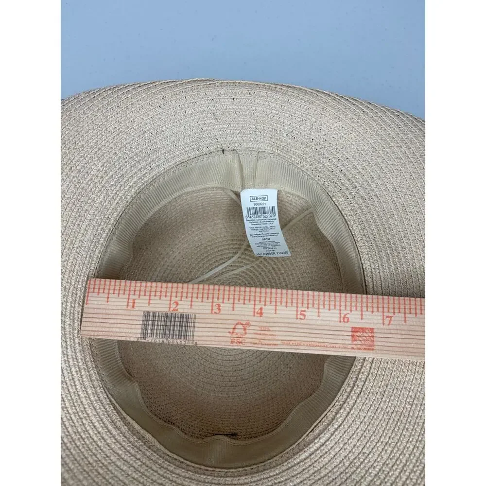 Ale-Hop Women's Sun Hat with Bow Made in Spain Beach Vacation Resort